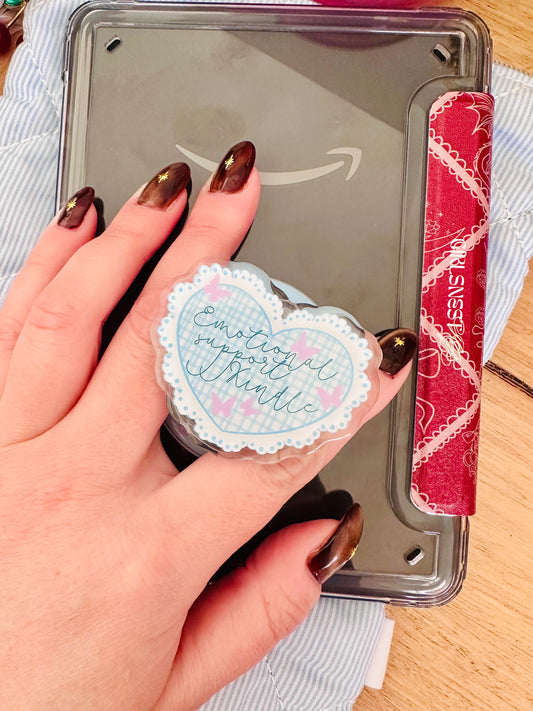Emotional support Kindle grip